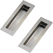 Jaladera De Embutir Rectangular Acero Inoxidable 120 mm