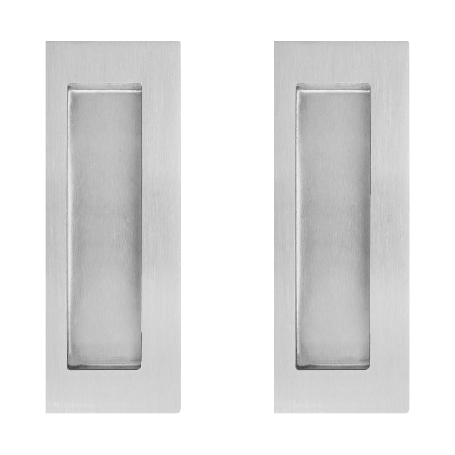 Jaladera De Embutir Rectangular Acero Inoxidable 115 mm