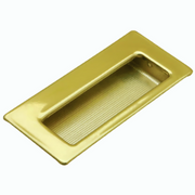 Jaladera de Embutir Rectangular 85 mm Latón Brillante
