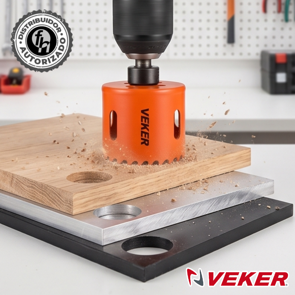 Brocasierra 2-1/8 Bimetálica (54mm) Para Madera Veker 12649