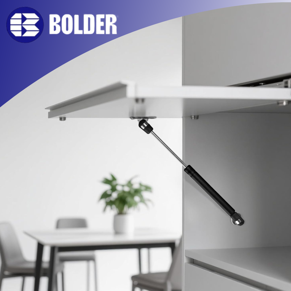 Pistón Elevable De Gas Amortiguador Para Puerta Plegable Negro Mate