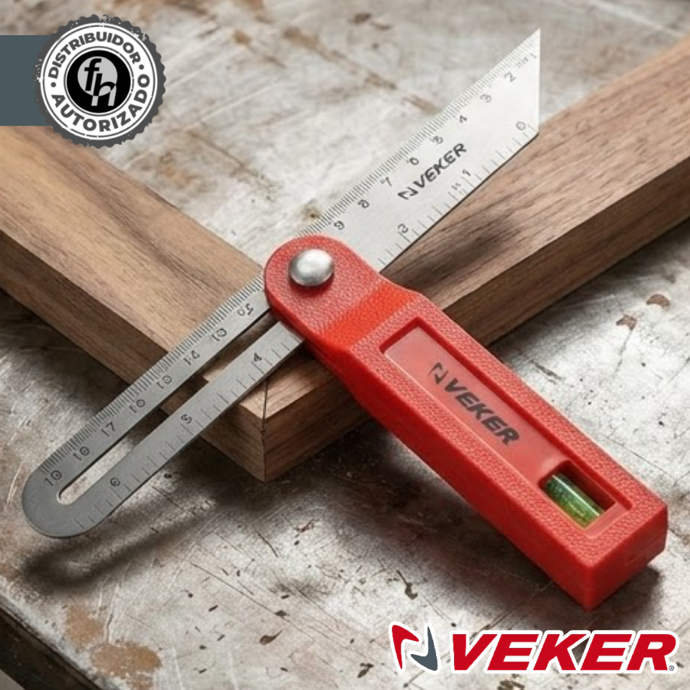 Escuadra Falsa 8 Pulgadas Acero Inox Medicion Veker 12238