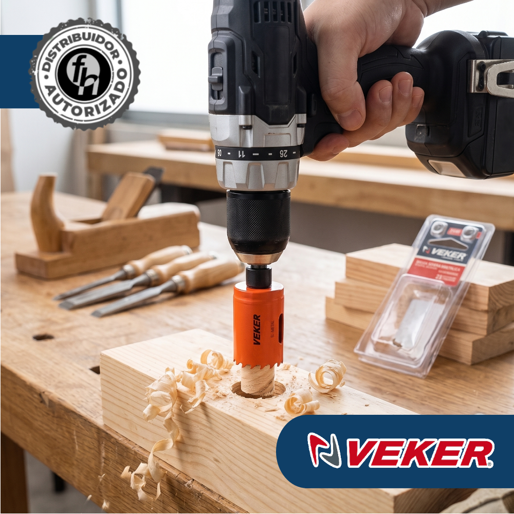 Brocasierra 1-1/8 Bimetálica (29mm) Para Madera Veker 12644