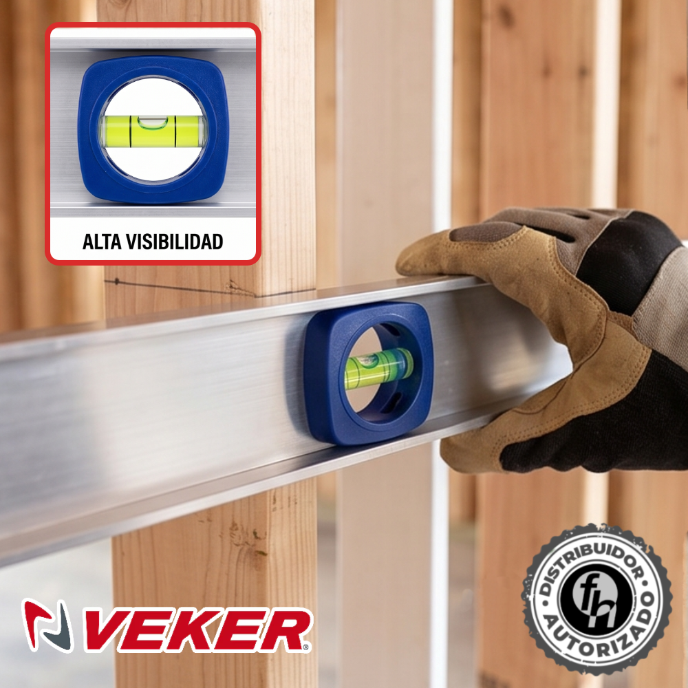 Nivel Aluminio Home 3 Gotas 18 Pulgadas Veker 12364