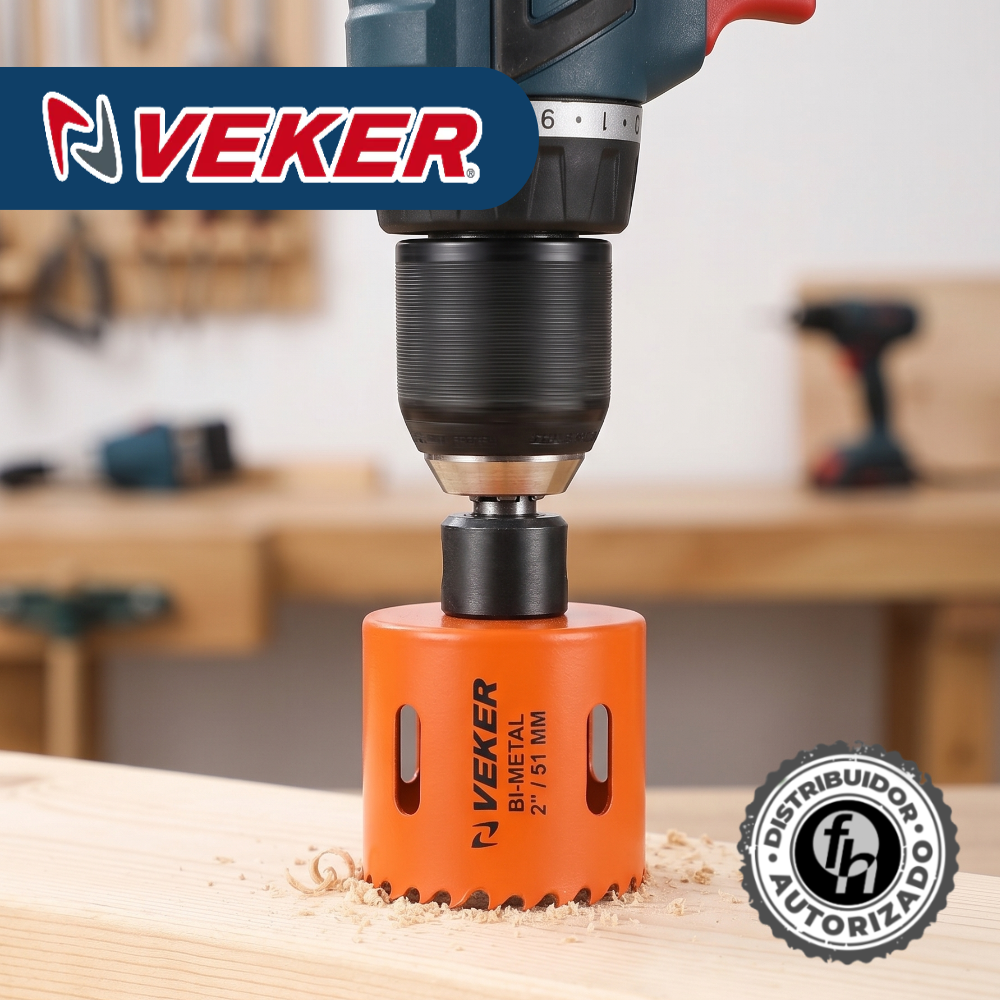 Brocasierra de 2 Pulgadas Bimetálica (51mm) Para Madera Veker 12648