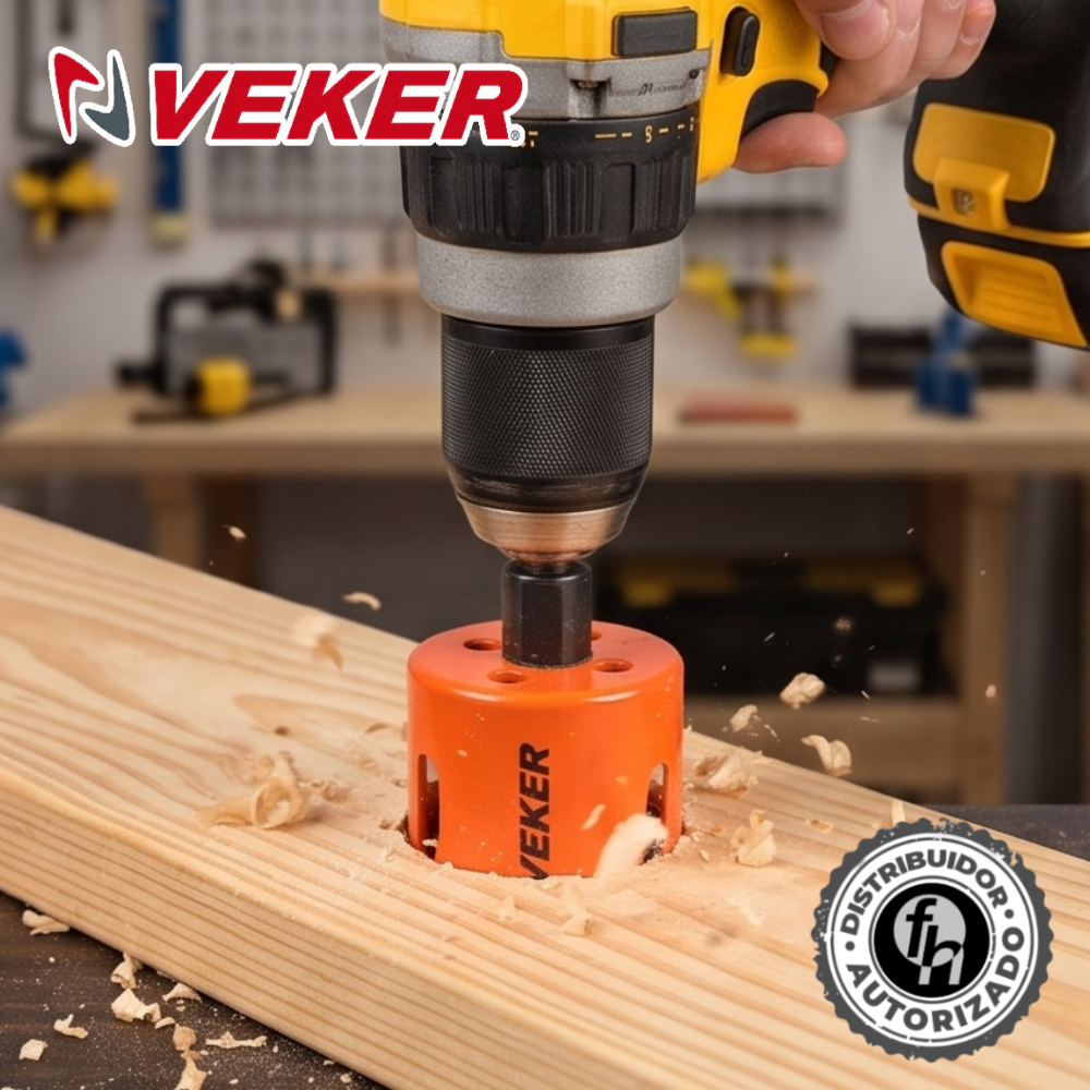 Brocasierra 1-3/4 Bimetálica (44mm) Para Madera Veker 12647