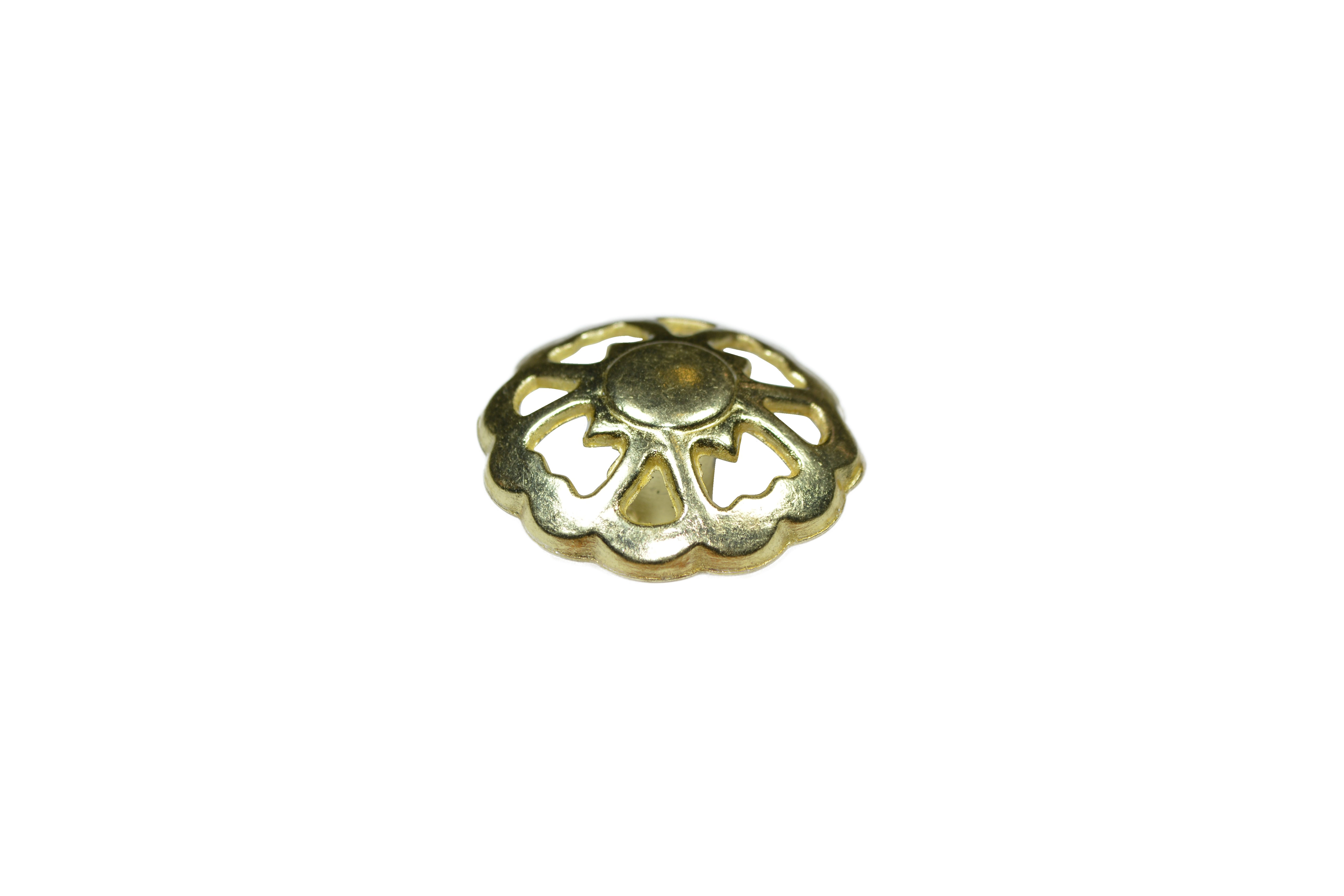 Botón Latón Brillante Con Tornillo 6345 39 mm