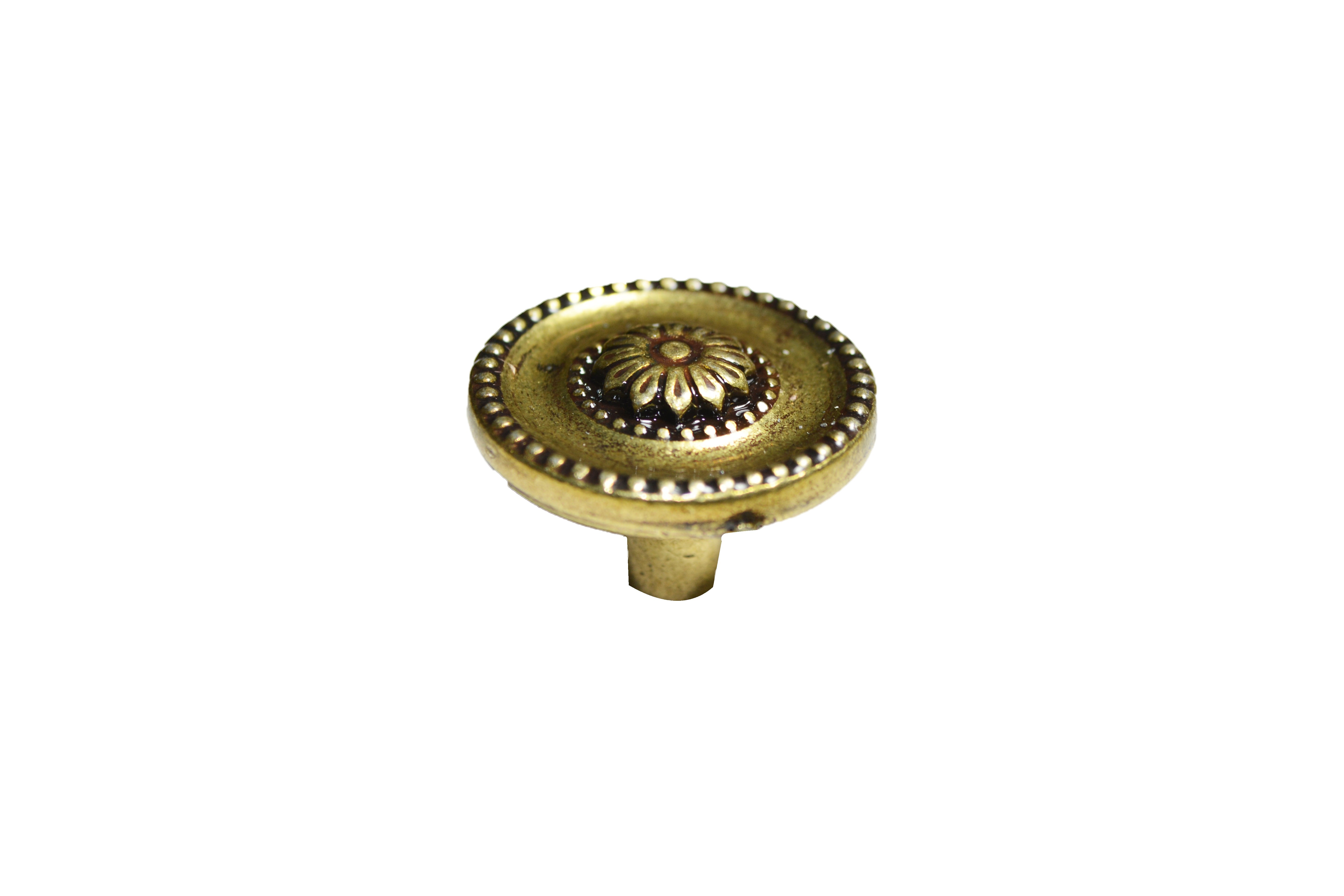 Botón Nogal Con Tornillo 7574 30 mm