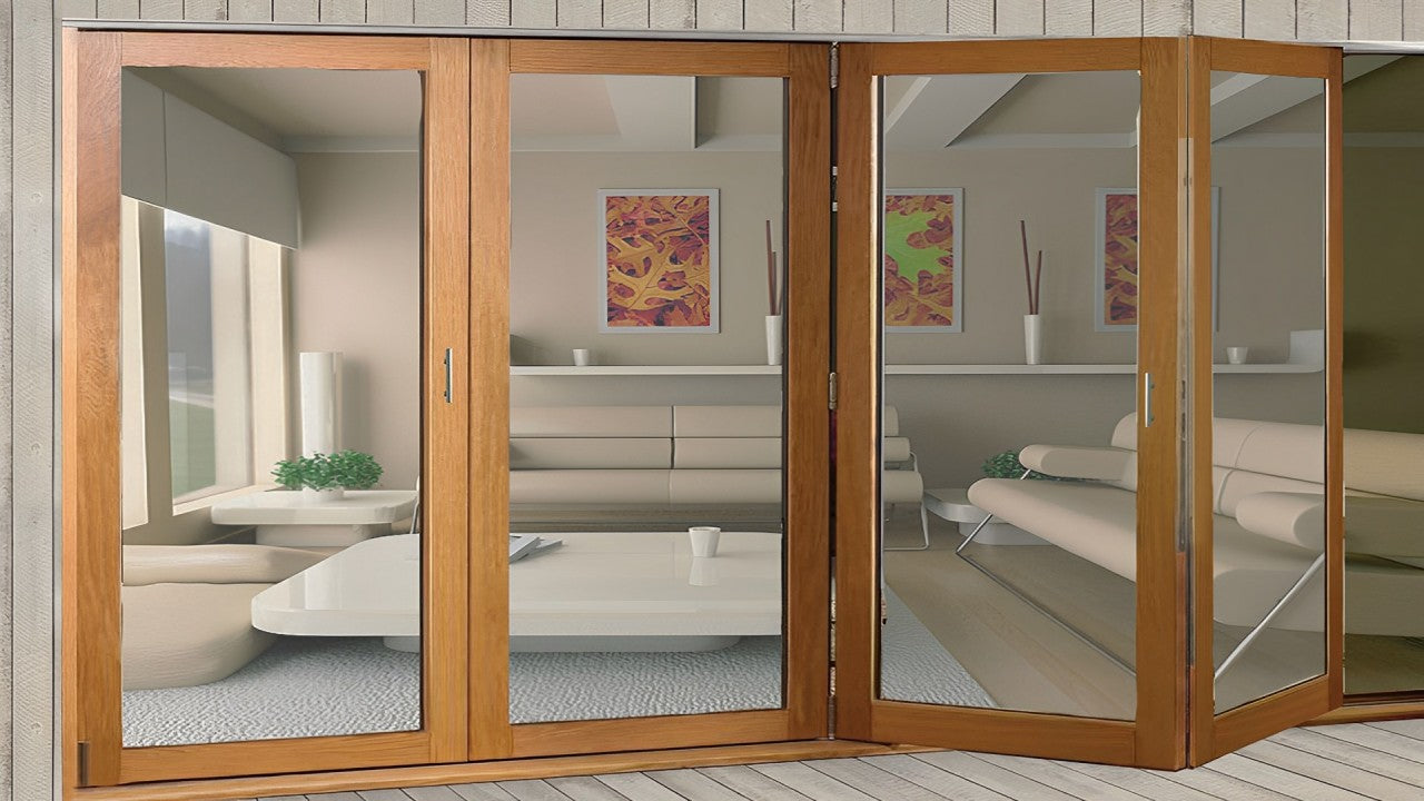 Sistema Puertas De Paso Plegables Colgantes D-80 PL 4 Hojas