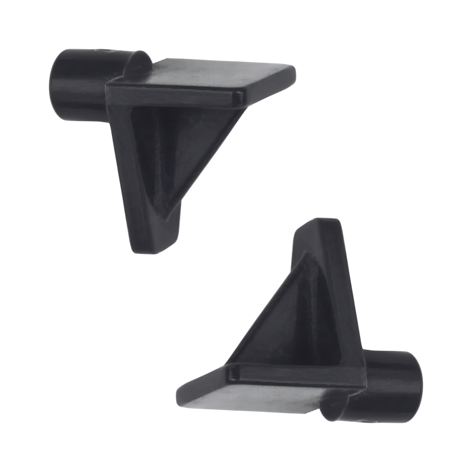 Ménsula Soporte Entrepaño Plástico Mini Negro 100 Piezas