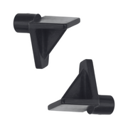 Ménsula Soporte Entrepaño Plástico Mini Negro 100 Piezas