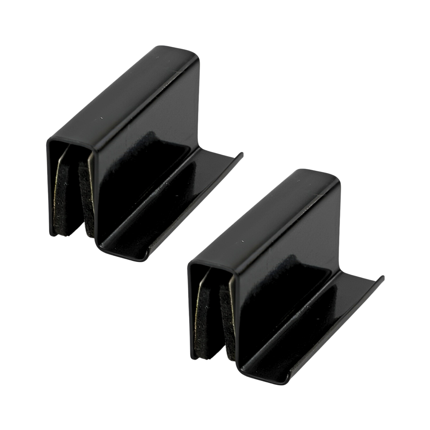Jaladera Tipo Labio Negro Mate Rectangular Puerta Cristal