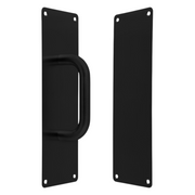 Placa Estire y Empuje Dexter Para Puertas Negro Mate