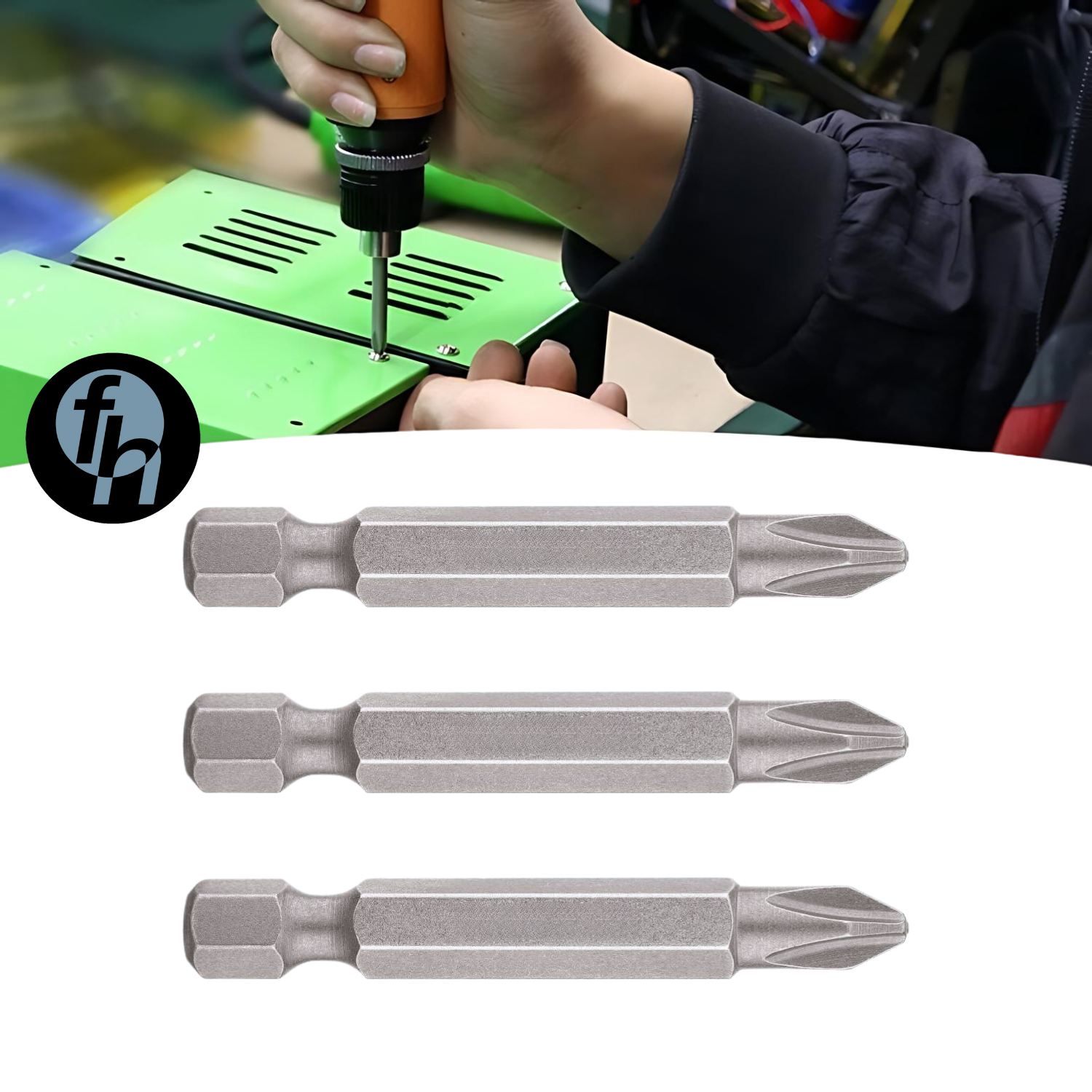 Puntas Para Desarmador 2" Cruz Tipo Phillips 10 Piezas