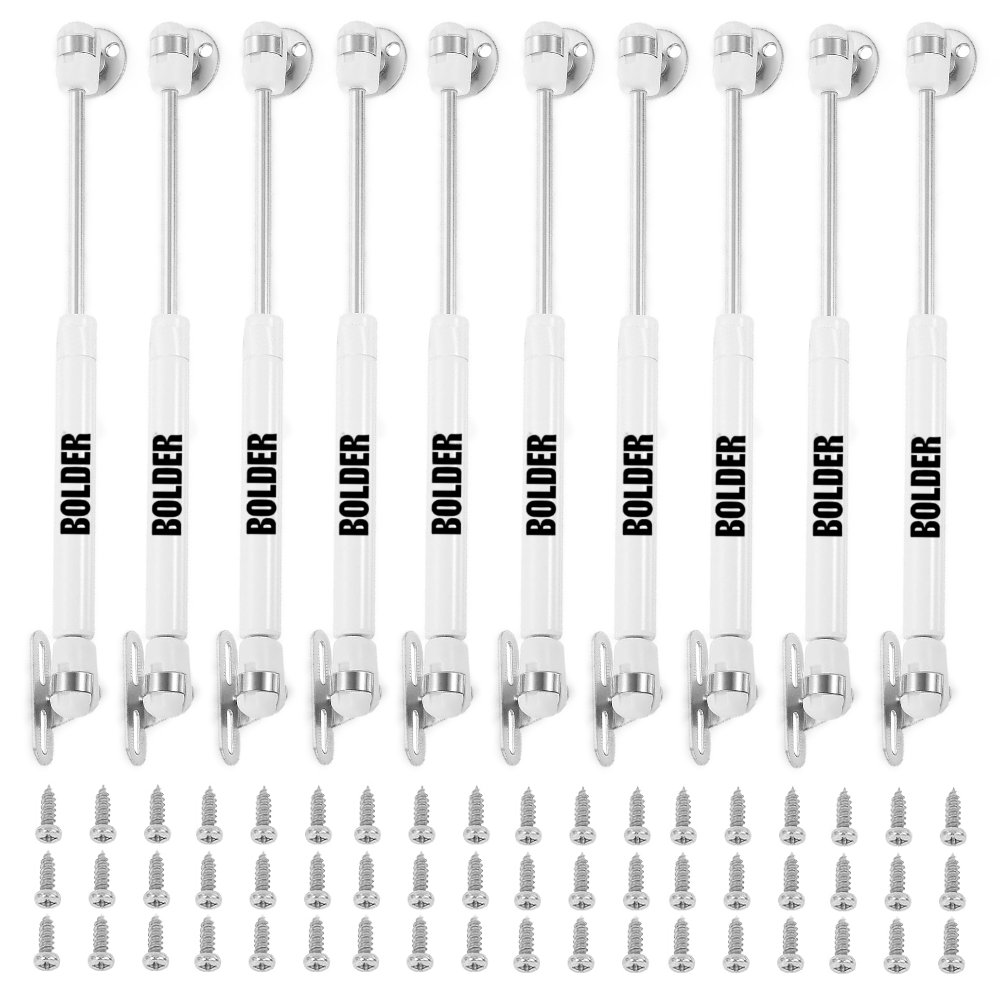 Pistón Elevable De Gas Amortiguador Para Puerta Plegable Blanco Mate
