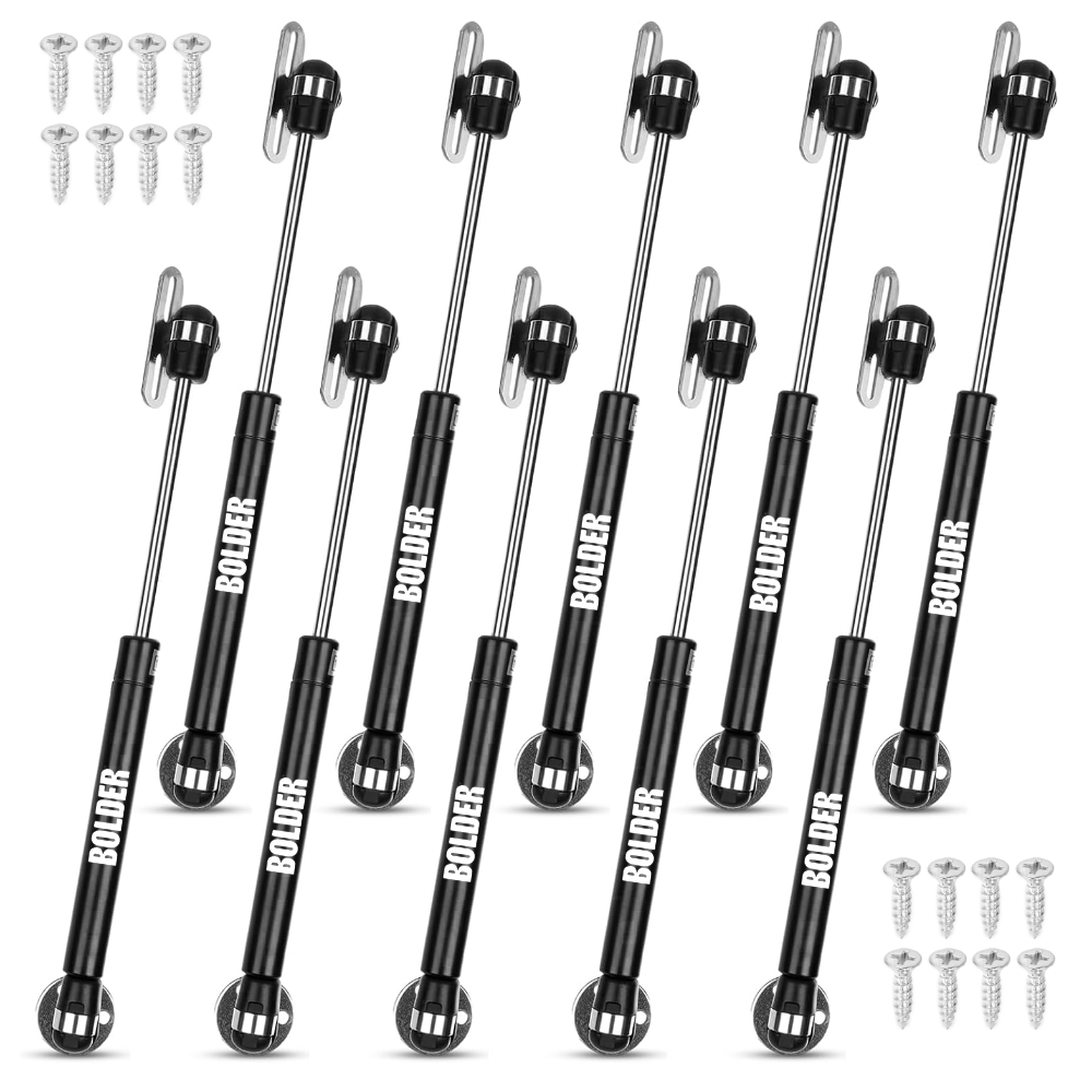 Pistón Elevable De Gas Amortiguador Para Puerta Plegable Negro Mate