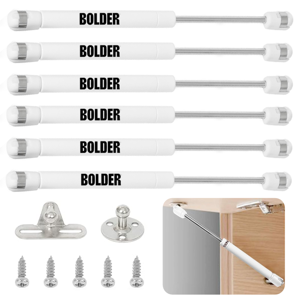 Pistón Elevable De Gas Amortiguador Para Puerta Plegable Blanco Mate