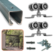 Kit Sistema D100 Para Porton Colgante con Riel U100 Lamina