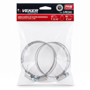 Abrazadera Reforzada Acero Inoxidable 46 - 70 mm (5 piezas) Veker 12595