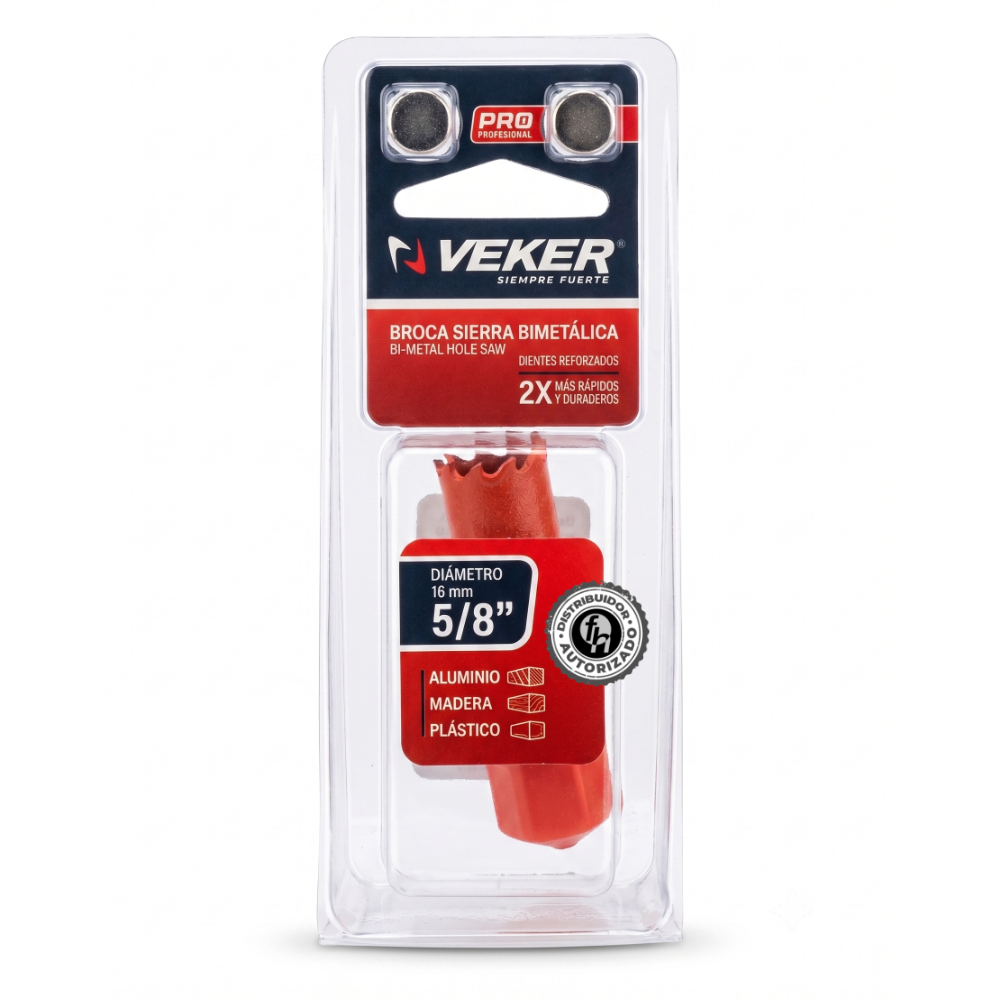 Brocasierra 5/8 Bimetálica (16mm) Para Madera Veker 12640