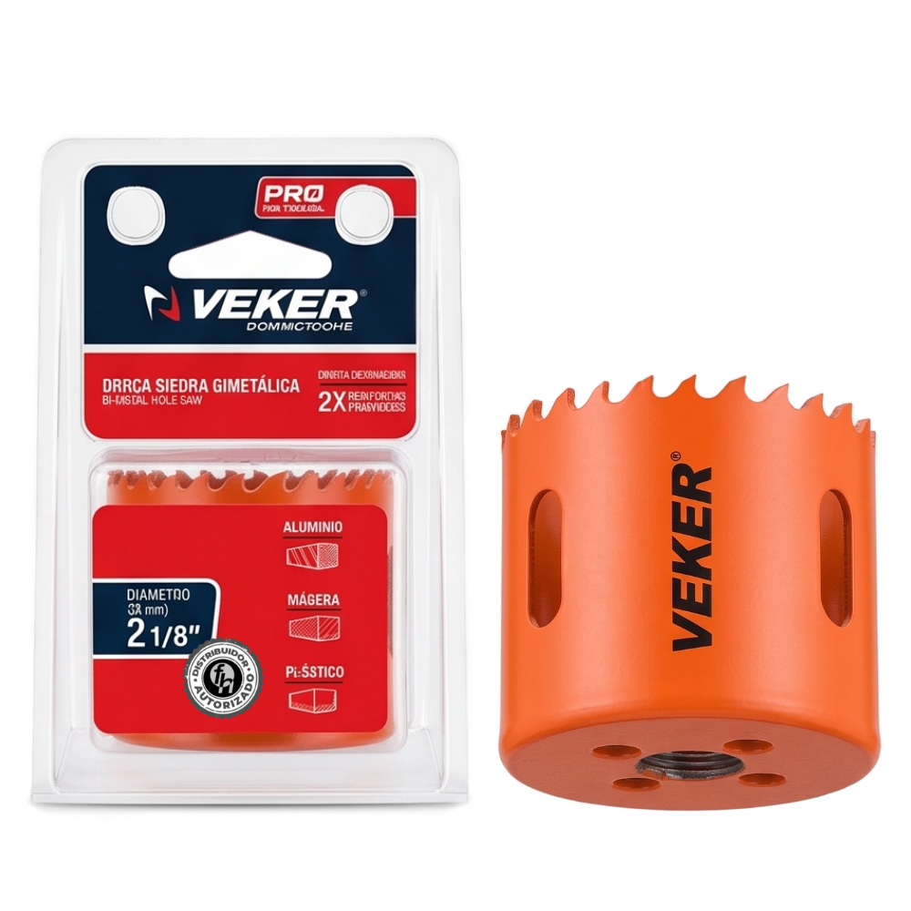 Brocasierra 2-1/8 Bimetálica (54mm) Para Madera Veker 12649