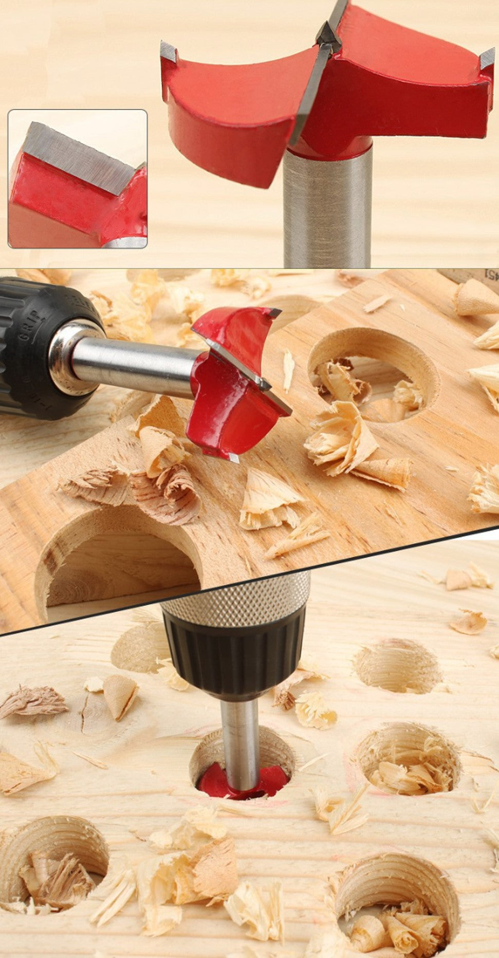 Broca Tipo Forstner Para Madera 35 mm Carburo De Tungsteno