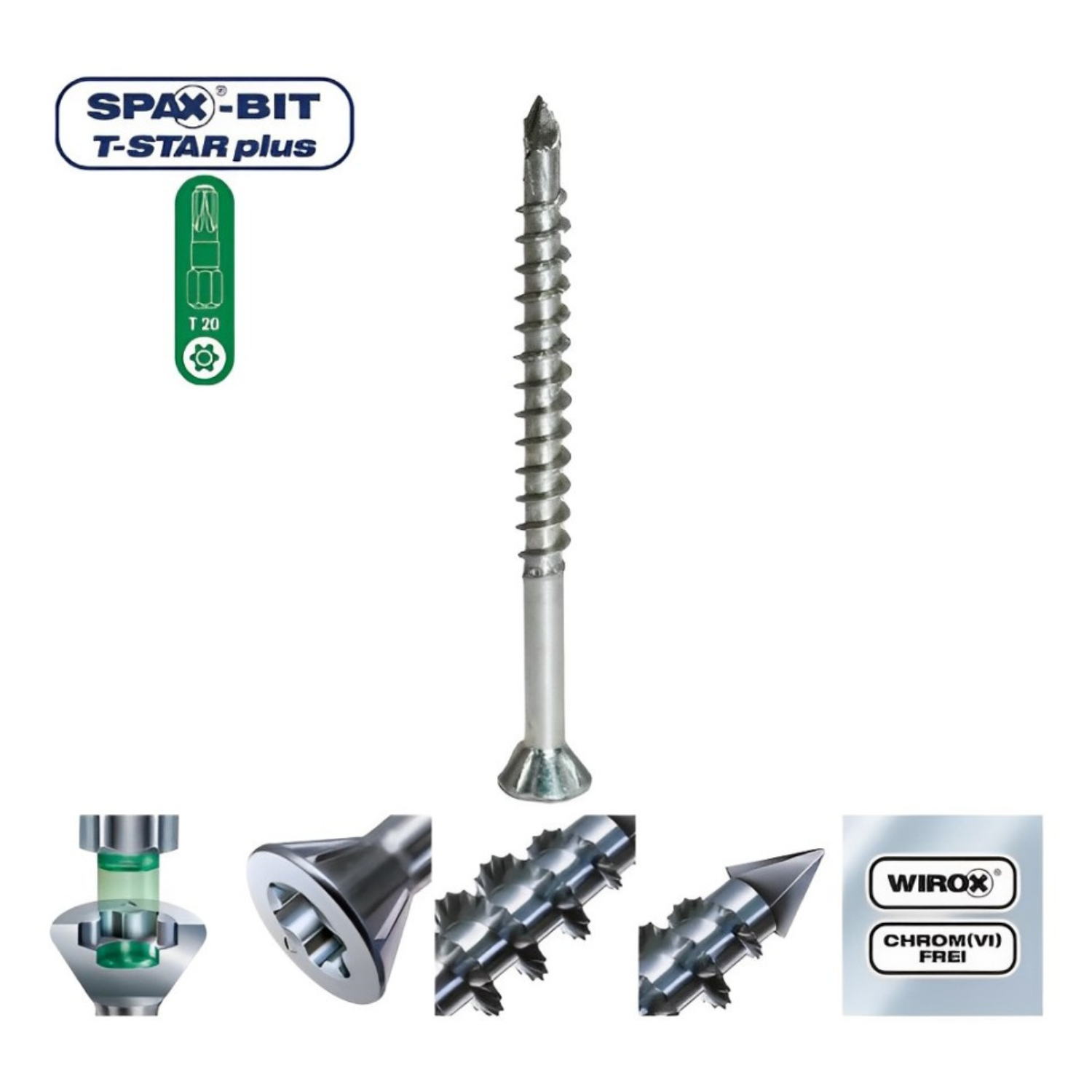 Tornillos Spax M Para MDF 3.5x40 mm Caja Con 200 Piezas