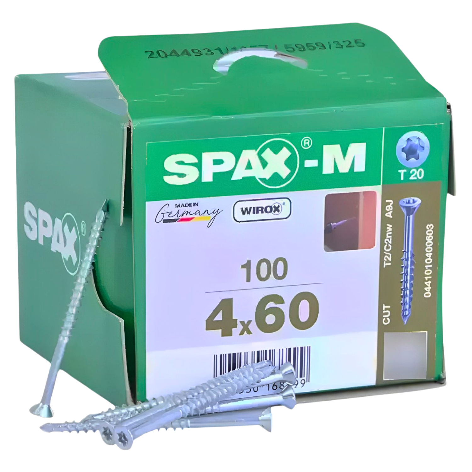 Tornillos Spax M Para MDF 4x60 mm Caja 100 Piezas