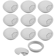 Pasacables Organizador de Cables Escritorio Color Gris Diámetro 60 mm