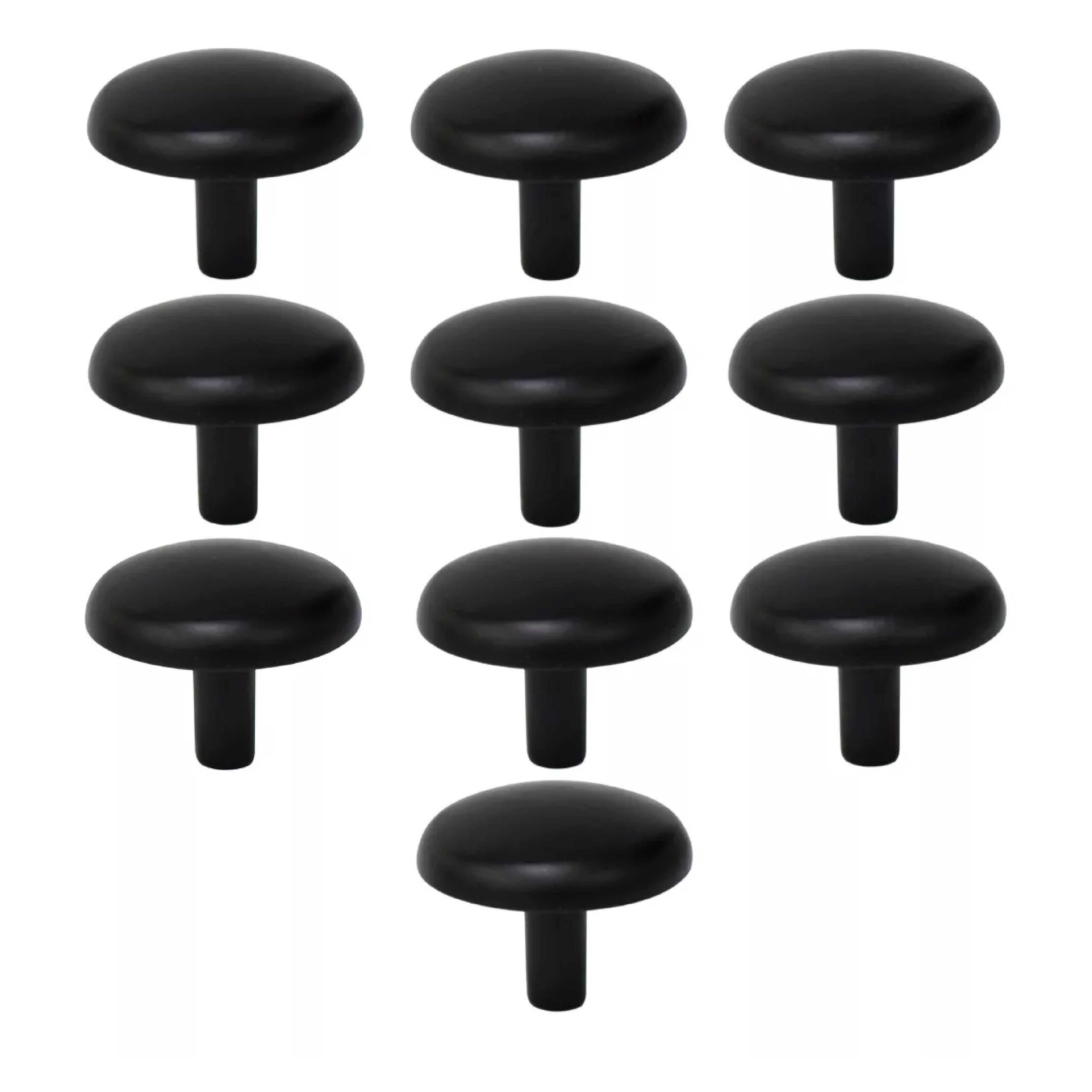 Jaladera De Botón Negro Mate Munich Handy Home