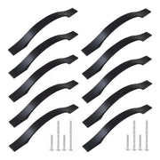 Jaladera Tirador Para Muebles Modelo "S" Negro Mate Con Tornillos