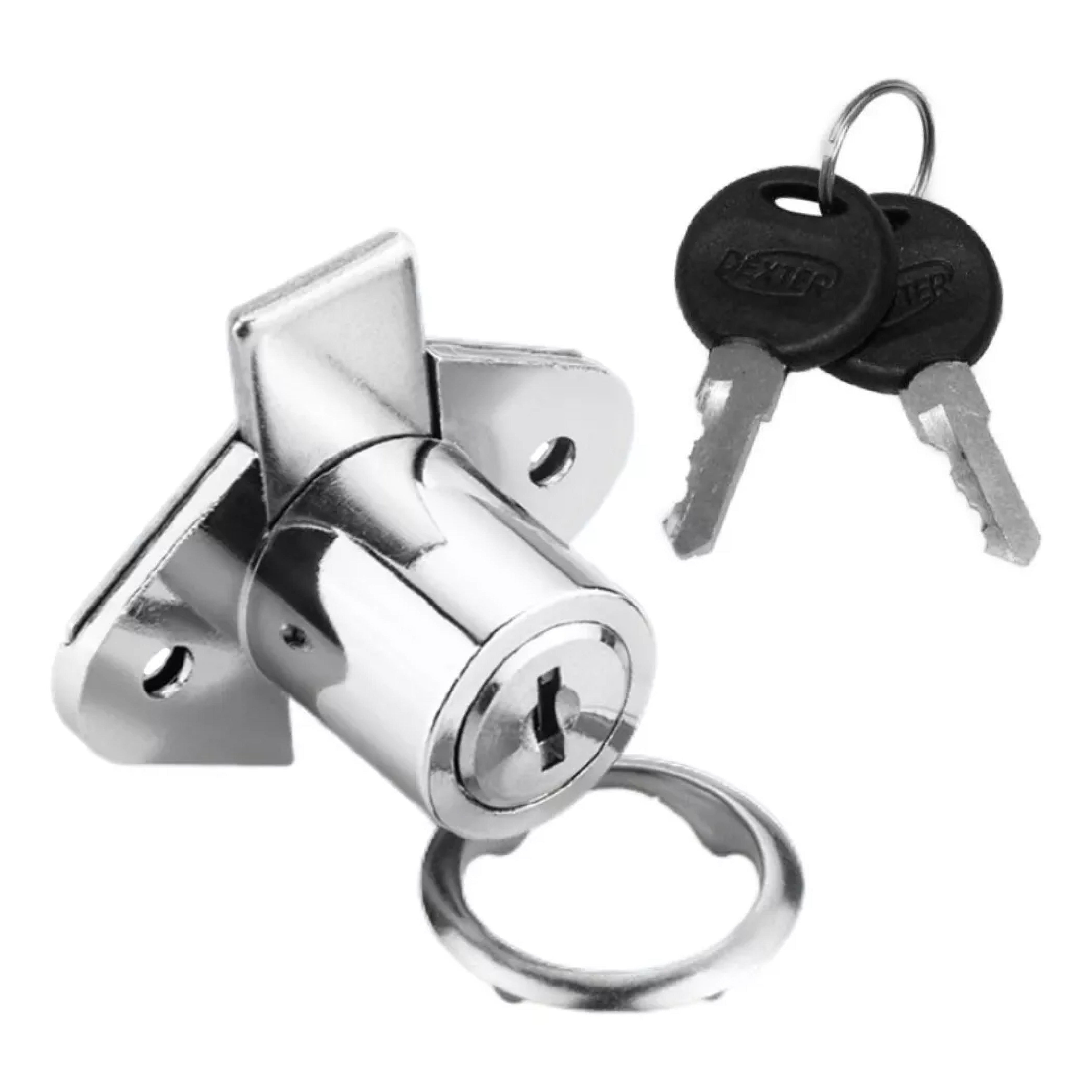 Cerradura Chapa Cocol Dexter Cromo 6842 Para Mueble