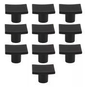 Jaladera De Botón Negro Mate Gante Handy Home