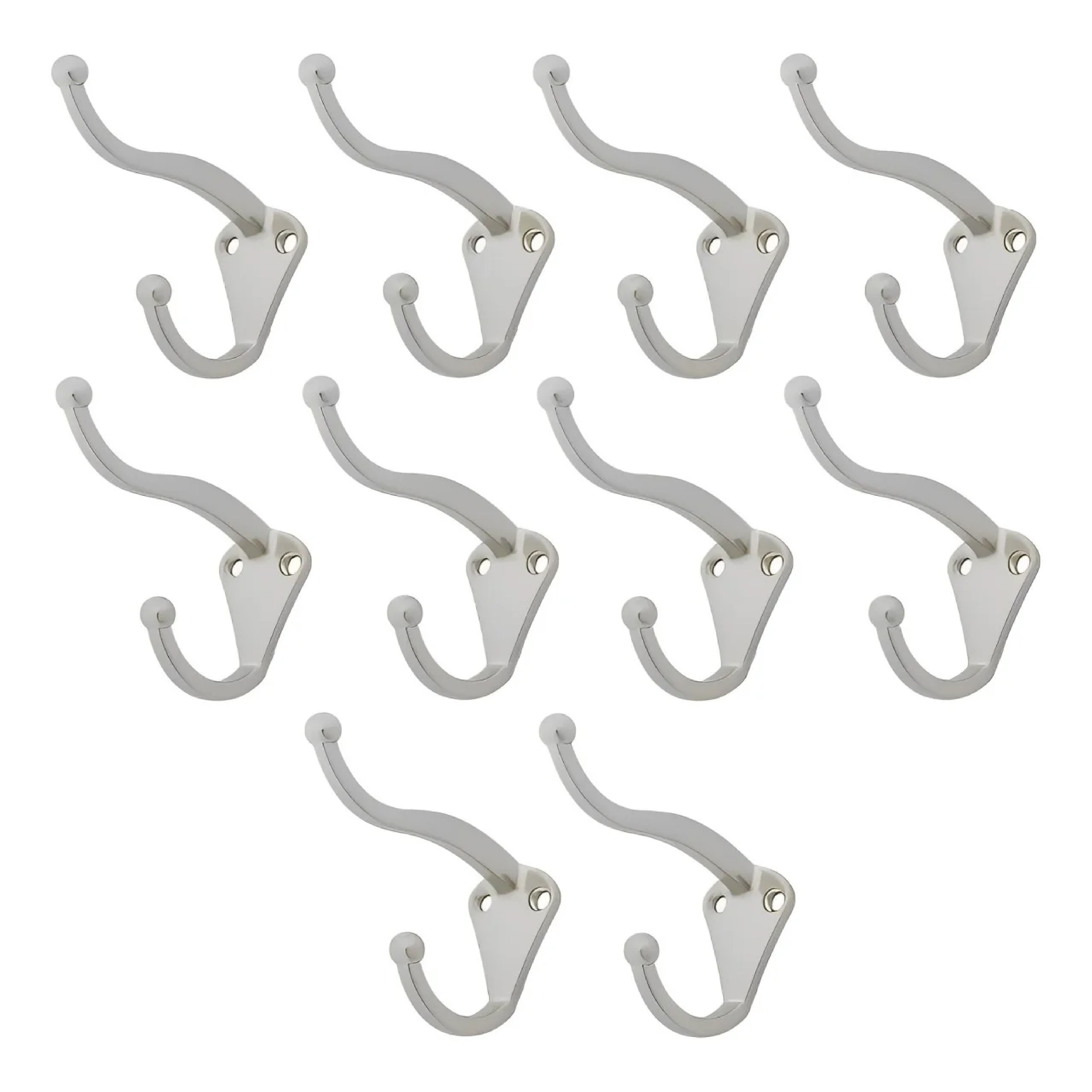 Gancho Perchero Largo y Corto Níquel Satinado Handy Home