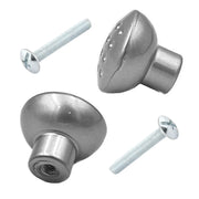 Botón Cromo Satinado Con Tornillo 7538 27 mm