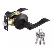 Cerradura Mercurio Negro Mate Puerta Recámara 5822 Dexter