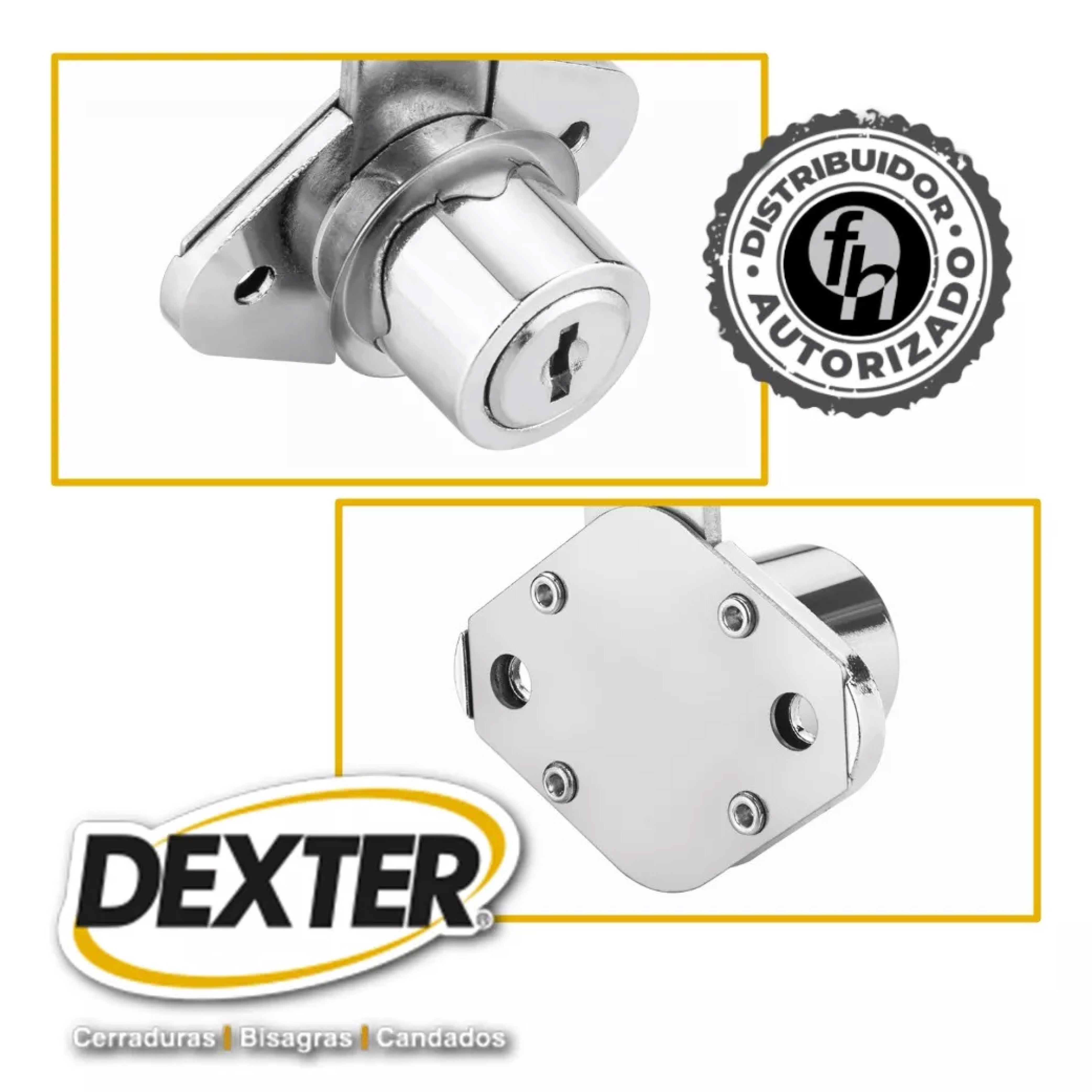 Cerradura Chapa Cocol Dexter Cromo 6842 Para Mueble