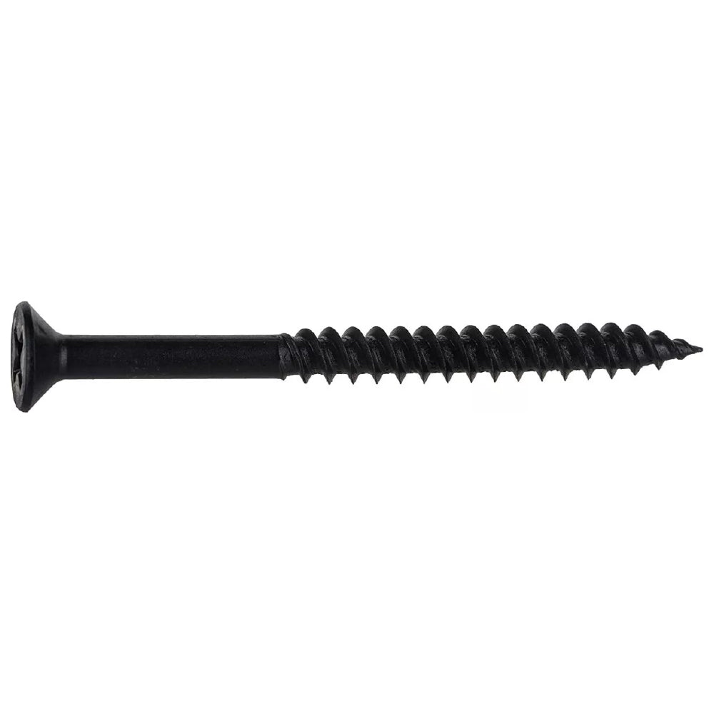Tornillo Para Madera Aglomerado Negro 12x2 1/2'' Cruz Plana
