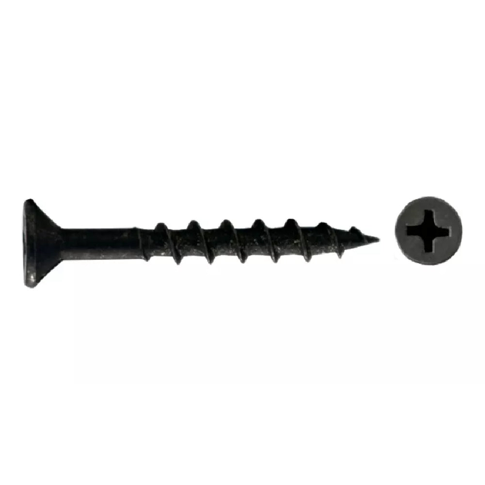 Tornillo Para Madera Aglomerado Negro 10x1 1/2'' Cruz Plana