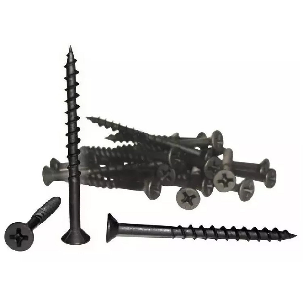 Tornillo Para Madera Aglomerado Negro 12x3'' Cruz Plana