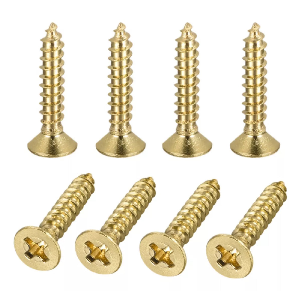Tornillo Latonado Cabeza Phillips Cruz Plana Para Madera Aglomerado