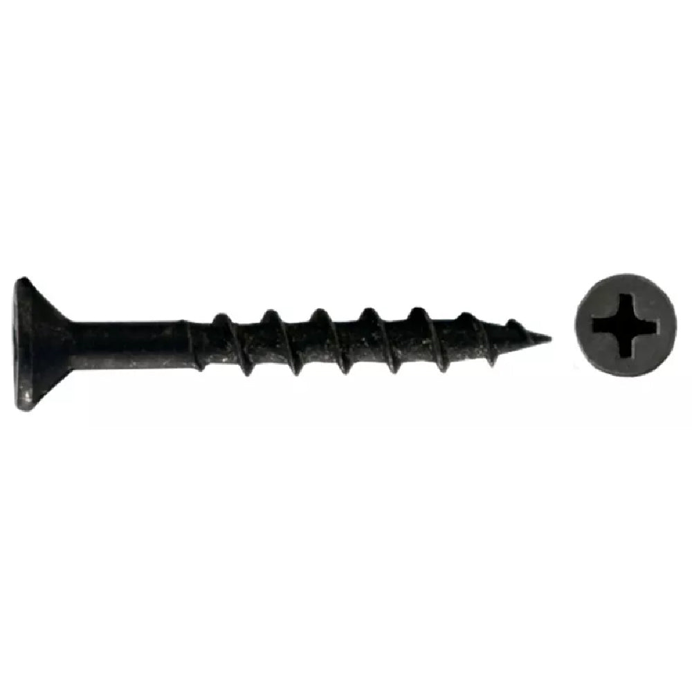 Tornillo Para Madera Aglomerado Negro 8x1 1/2'' Cruz Plana