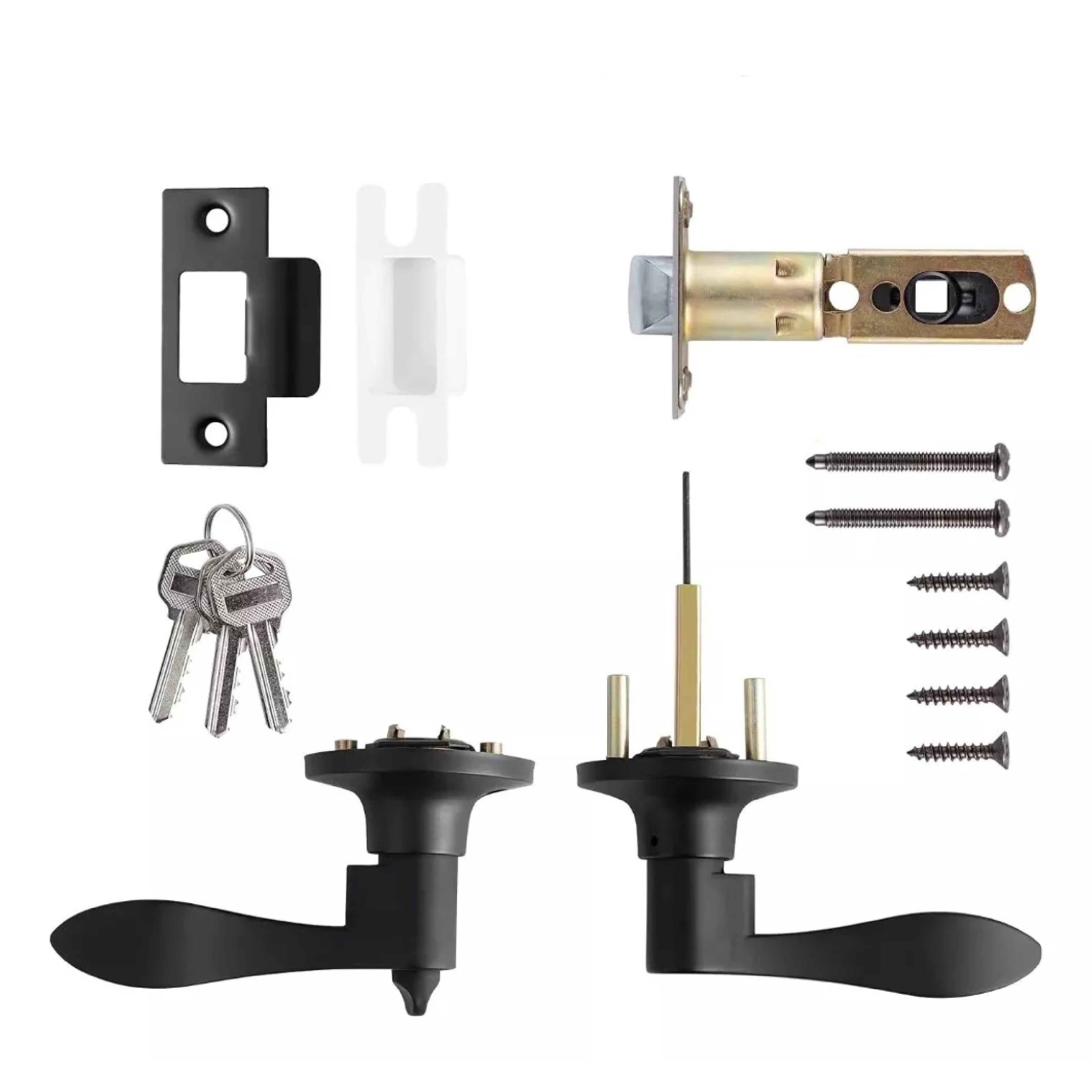 Cerradura Mercurio Negro Mate Puerta Recámara 5822 Dexter