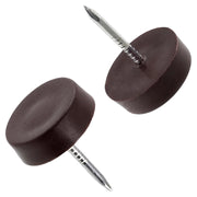 Resbalón Regatón De Plástico Con Clavo 19 mm Café 100 Piezas