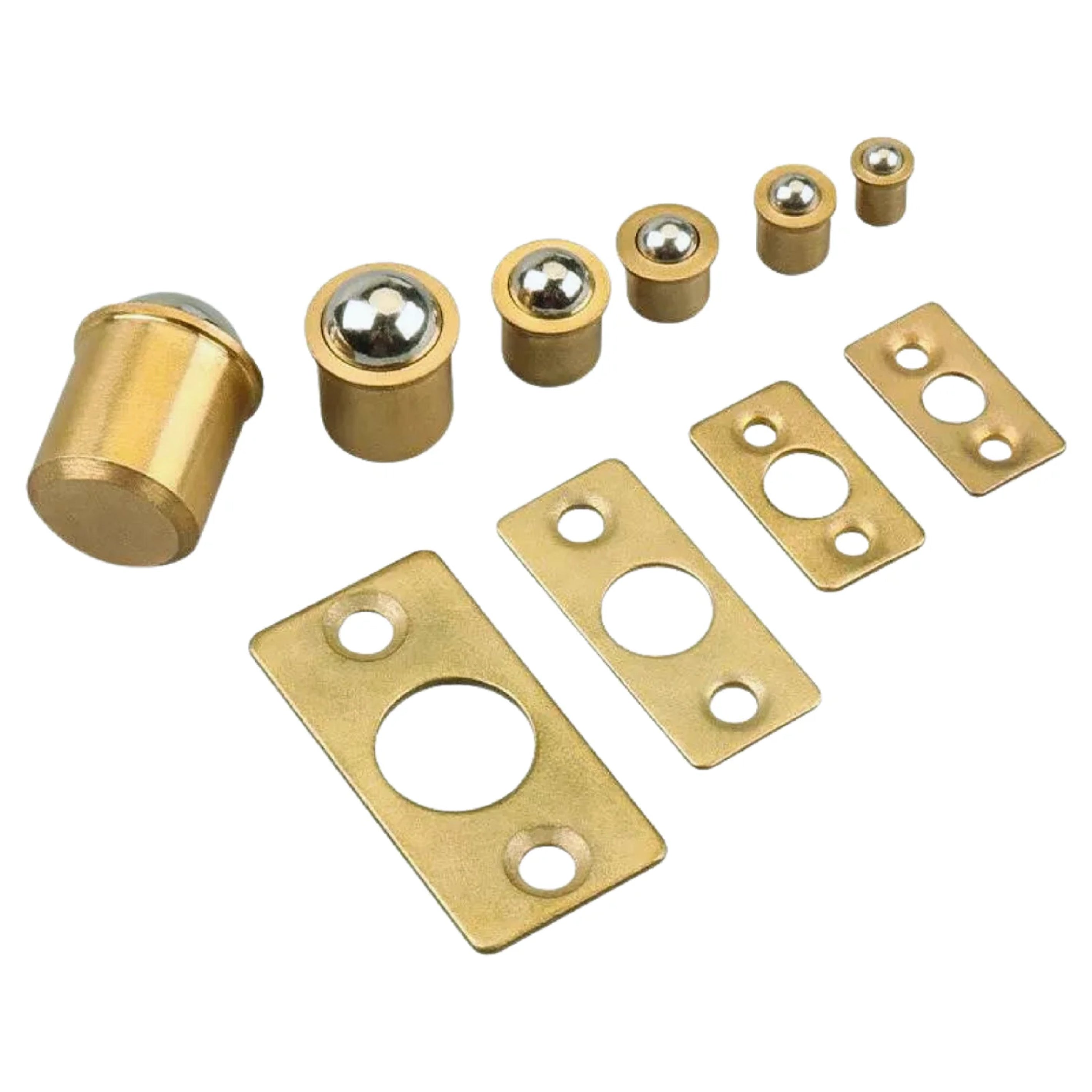 Resbalón Bala Latón Brillante Con Tornillos 1 Pieza