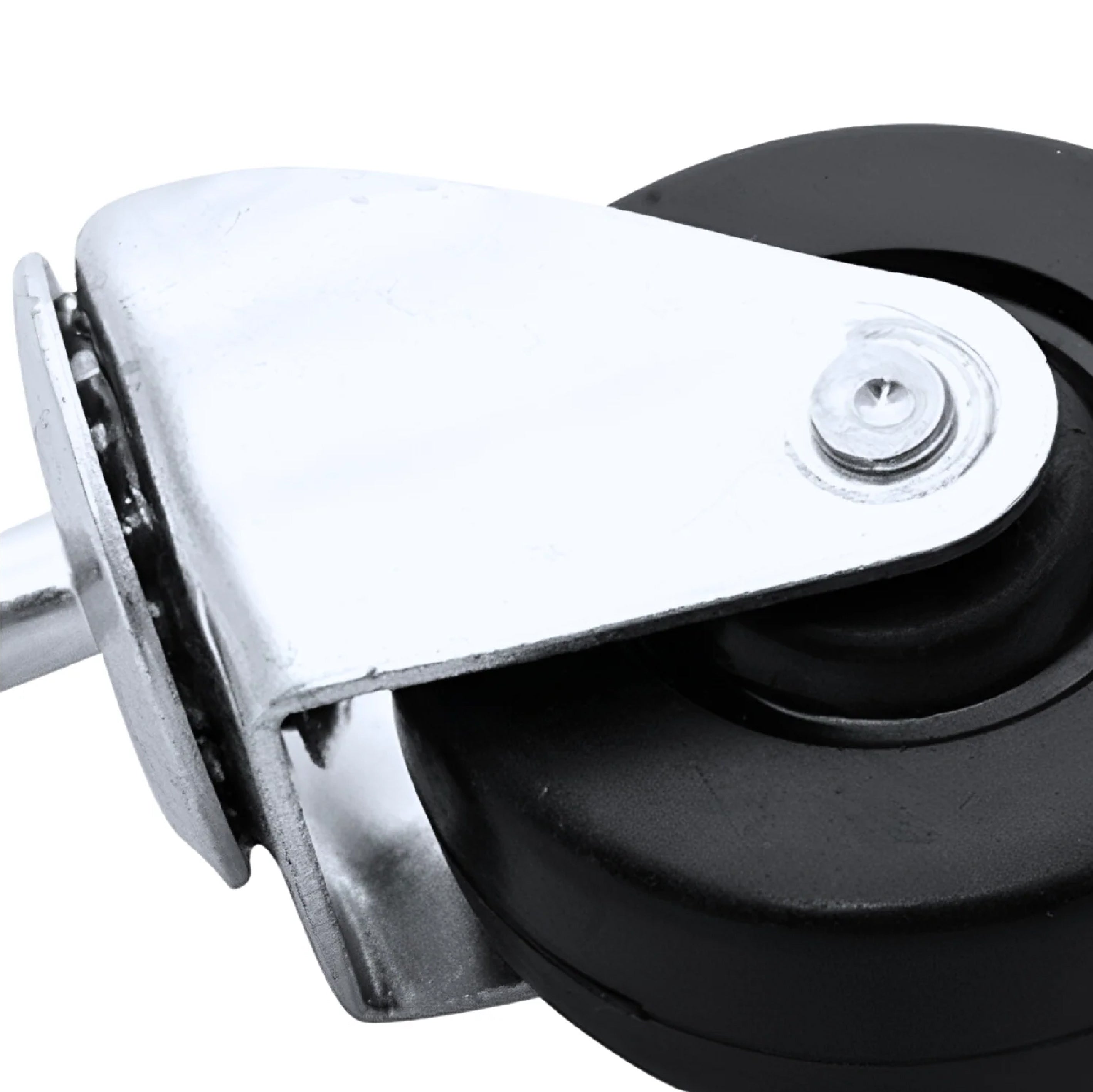 Rodaja Plana Giratoria Con Espiga Galvanizada 4 Piezas