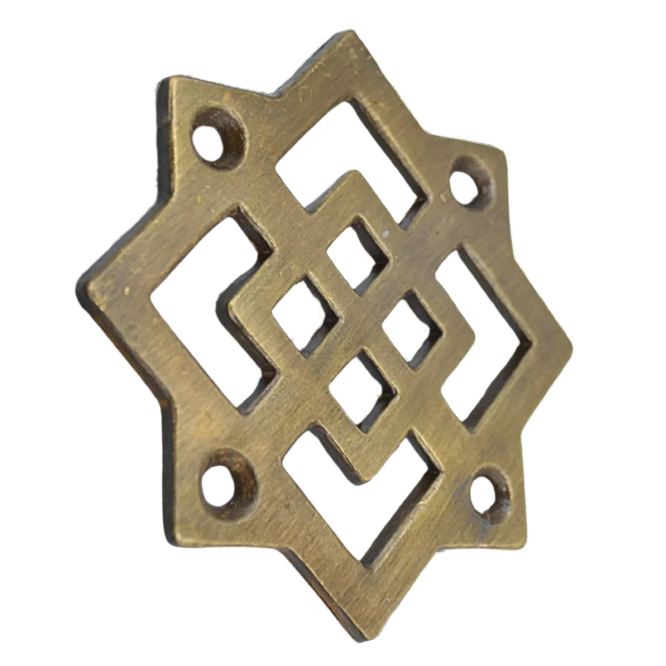 Rejillla Para Piso Zamak Latón Antiguo 1 Pieza