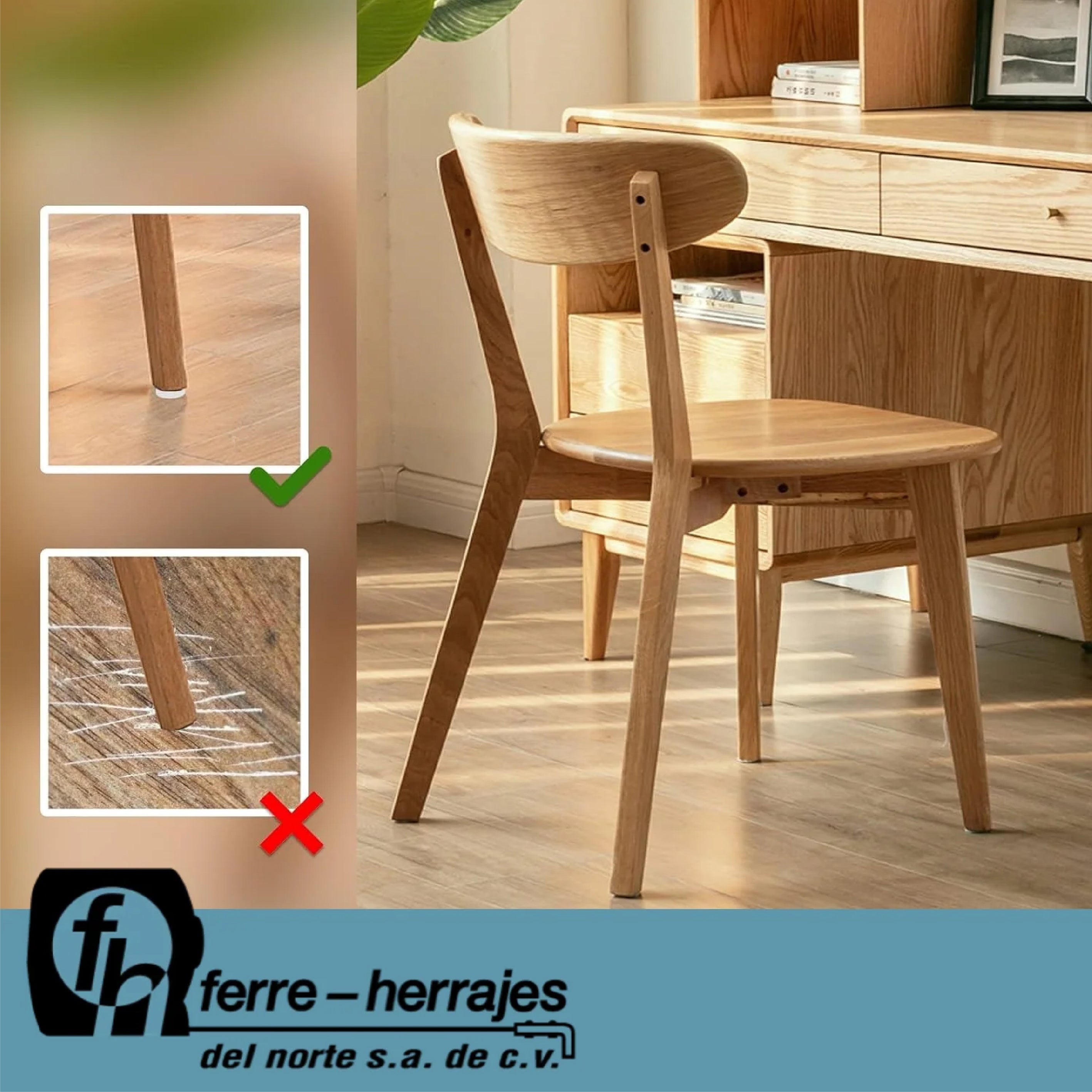 Resbalón Regatón De Plástico Con Clavo 19 mm Café 100 Piezas