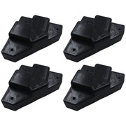 Pata Para Sofá y Muebles Plástica Triangular Negra 4 Piezas