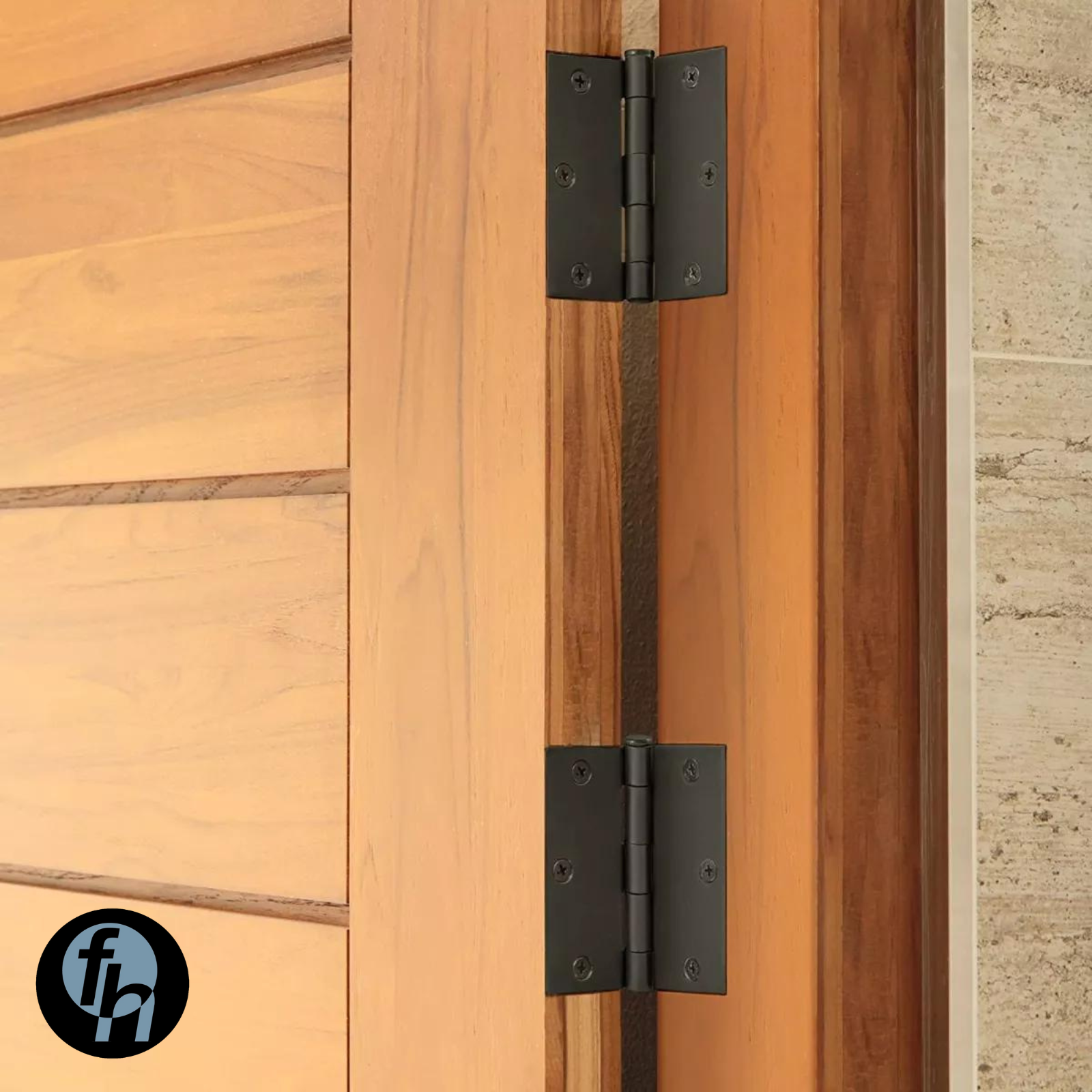 Bisagra Arquitectónica Bimetal 3x3" Negro Mate 10 Piezas